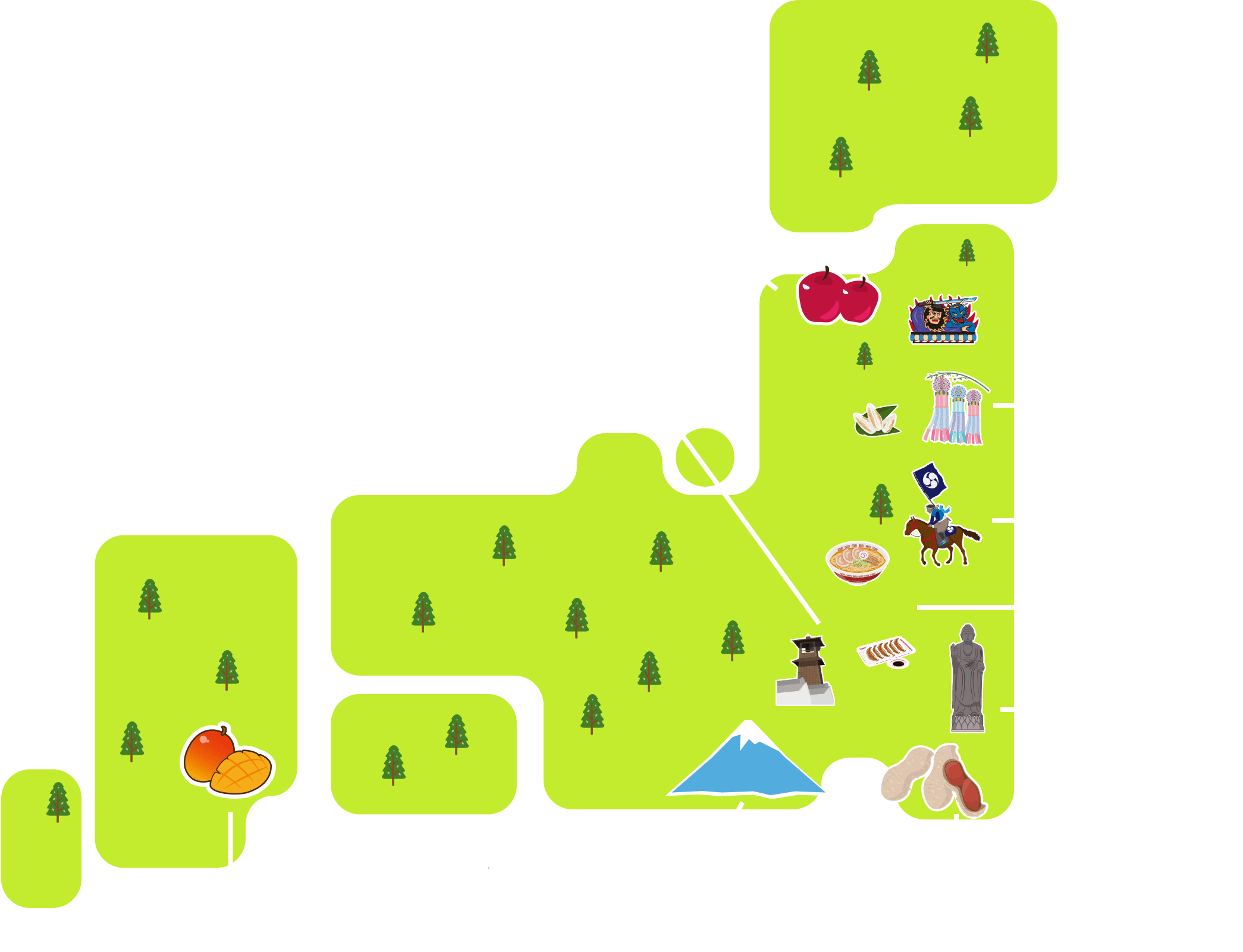 事業展開地域の地図